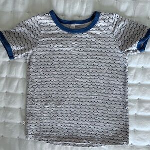 Kids' Blue Wave Pattern Shirt